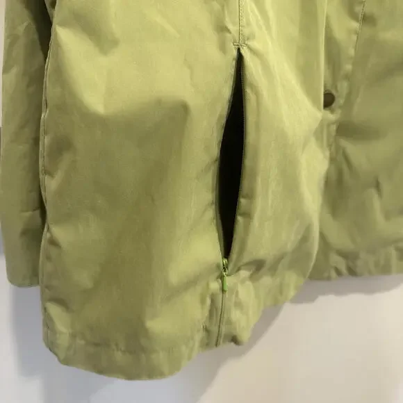 Vintage Barbour Kelsall Jacket Green Women’s Size 12 Medium Pockets PVC L2761 - Picture 6 of 15